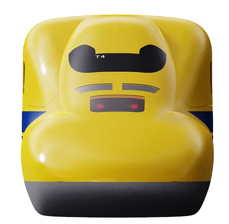 923形ドクターイエローT4型ワイヤレスイヤホン 点灯イメージ